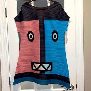 Blue and Pink Face Dress